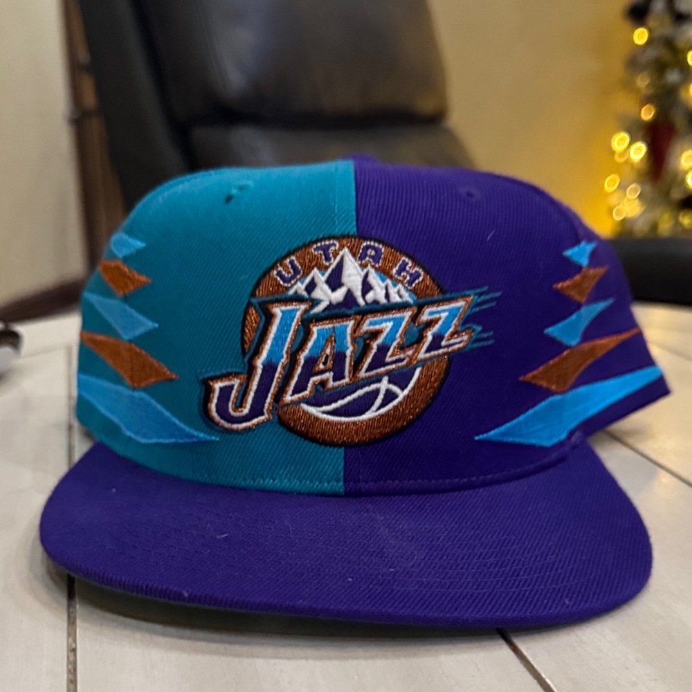 Mitchell & Ness Purple and Teal Utah Jazz Hat